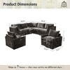 XIZZI Luxury Modular Sectional Sofa Couch, Oversized Cloud Couch for Living Room, Deep Seat Upholstered Sleeper Sofa Set w/ Optional Swivel Chairs - 3 of 4