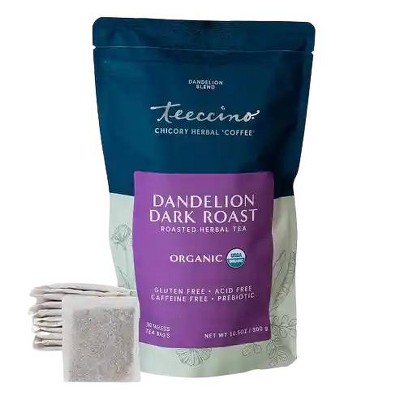 Teeccino Dandelion Dark Roast Herbal Tea