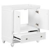 NicBex 23.6" Bathroom Storage Cabinet without Sink, Bathroom Vanity, 1 Drawers and 1 Spacious Cabinet with Soft-closing Door for Bathroom, White - 3 of 4