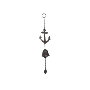Beachcombers Iron Anchor Bell Drop Hanging Metal Wall Home Decor Sea Life Beach Coastal Ocean Nautical 3.94 x 1.97 x 17.72 - 1 of 1