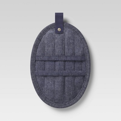 Cotton Chambray Pot Holder Blue - Project 62™