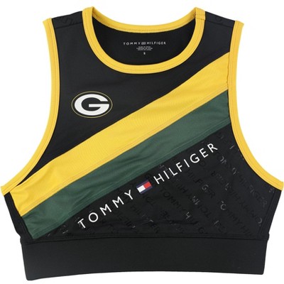 Tommy Hilfiger Womens Green Bay Packers Sports Bra