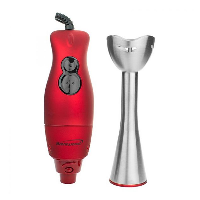 Brentwood 2-Speed Hand Blender in Red with Soft Grip Handle, 2 of 9