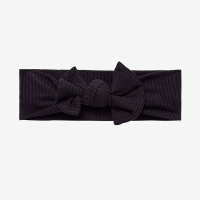 Infant Black Rib Headwrap - Posh Peanut