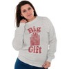 Funny Big Wrapped Christmas Present Sweatshirt for Men or Women Brisco Brands - 4 of 4
