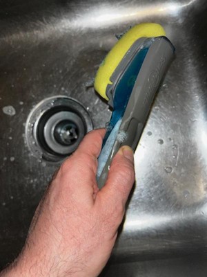 Scotch-Brite™ Advanced Soap Control Dishwand Brush Scrubber - Gray