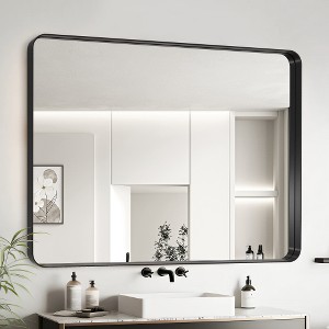 Lyngins Bathroom Mirrors,Wall Mirrors,Shatterproof Decorative Mirrors,Aluminum Alloy Anti-rust Vanity Mirrors for Bathroom,Bedroom - 1 of 4