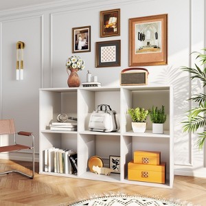 Kumasinova 6/8/9-Tier Cube Storage Organizer,Open Bookshelf with Removable Back Panel,Display Storage Shelves for Bedroom,Living Room&Entryway - 1 of 4