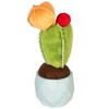 Northlight 9.75" Flowering Cactus Artificial Potted Plant Table Top Decoration - Green/Orange - 3 of 4