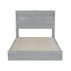 Queen Size Vintage Bedroom Set with  Wood Bed Frame, Storage Headboard with USB, 2 Nightstands and 5-Drawer Dresser-Maison Boucle - 4 of 4