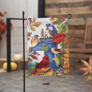 Evergreen Flag Where Birds Gather Welcome Fall Garden Flags 12x18 Double Sided, Small Garden Flags for Outside, Fall Decorations for Home, Porch, Yard - 1 of 4