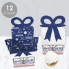 Big Dot of Happiness Shoots & Scores! - Hockey - Square Favor Gift Boxes - Baby Shower or Birthday Party Bow Boxes - Set of 12 - 3 of 4