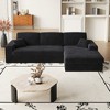 KTMBDW 114.5 Inch Reversible L Shape Sofa, Convertible Sofa, 2-in-1 Sofa with Chaise, Comfy Couches for Living Room, Corduroy - 2 of 4