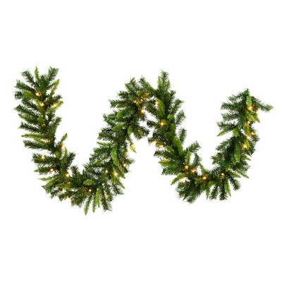 Vickerman 9' Imperial Pine Artificial Christmas Garland, Clear Dura-lit ...