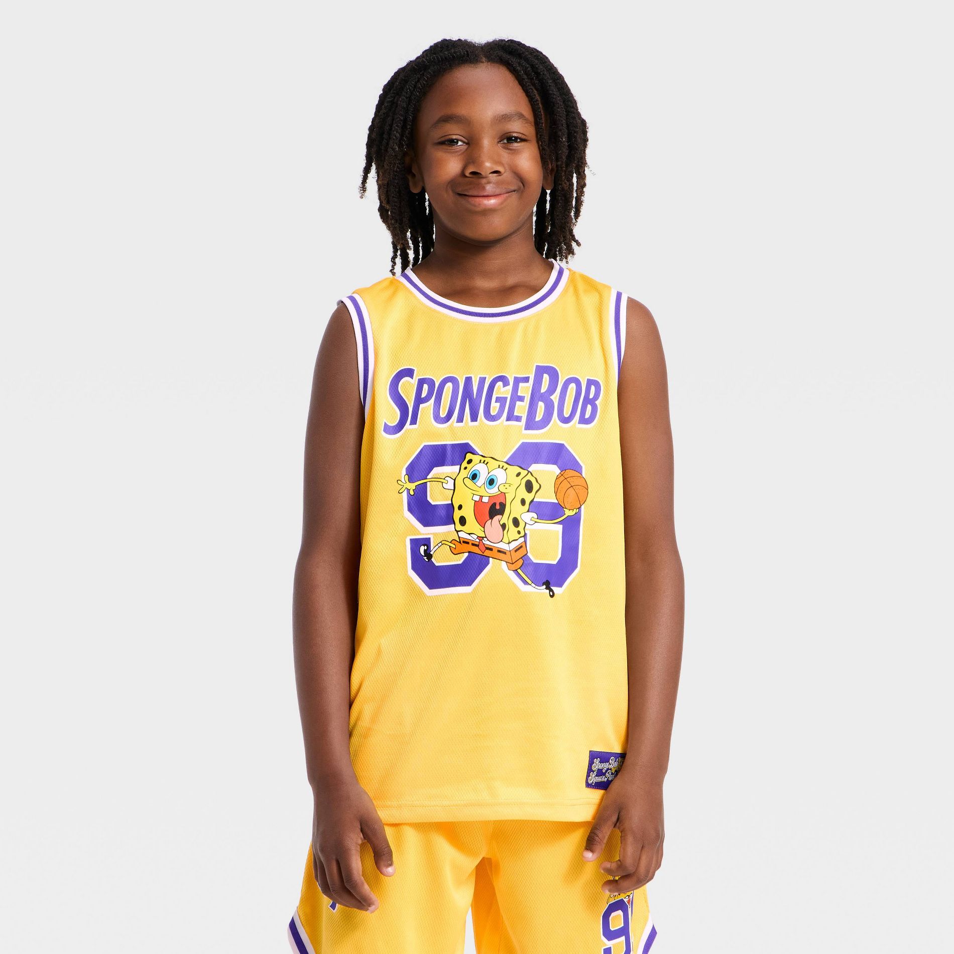 Boys' SpongeBob SquarePants Basketball Jersey - Yellow