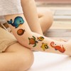 Wrapables Waterproof Glitter Temporary Tattoos, Birthday Party Favors and Supplies, Goodie Bag Fillers, 12 Sheets Ocean Animals - 4 of 4