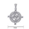 Slickblue Sterling Silver Saint Brigid’s Cross Necklace – Irish Celtic Pendant with 18" Chain - 2 of 3