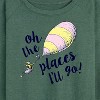 Women's - Dr. Seuss - Oh The Places I'll Go Balloon Lightweight French Terry Wide Neck Long Sleeve Shirt - 2 of 4