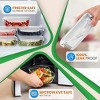 NutriChef 10-Piece High Borosilicate Glass Meal Prep Containers Set - Clear Locking Lids, 30oz - 3 of 4
