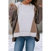 Women's Exposed Seam Colorblock Patchwork Sweatshirt - Little Daisy Closet - 2 of 4