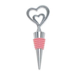 Unique Bargains Double Heart Stopper Aluminum Alloy TPE 4.37"x1.89"x0.79" 1 Pc - 1 of 3