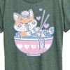 Women's - Instant Message - Kawaii Ramen Shiba Inu Short Sleeve Graphic T-Shirt - 2 of 4
