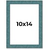 PosterPalooza | Photo Size Simple Blue Picture Frame - UV Acrylic, Foam Board Backing, Hanging Hardware - 2 of 4