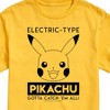 Men's - Pokémon - Pikachu Electric Type Short Sleeve Graphic T-Shirt - 2 of 4