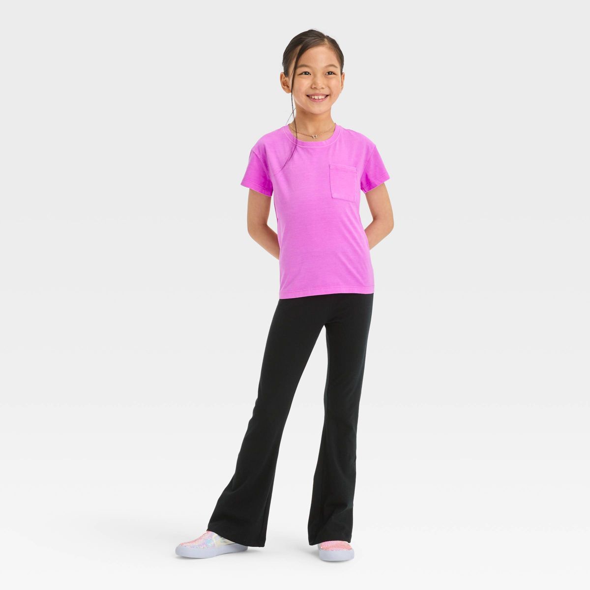 Girls' Flare Leggings - Cat & Jack™ - thumbnail 3