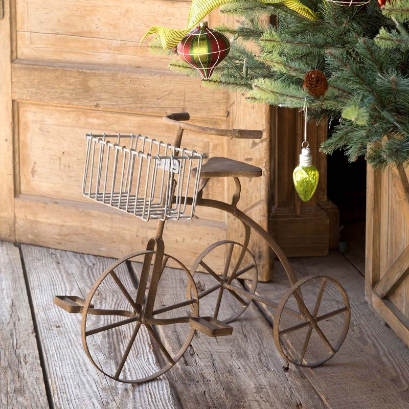 Park Hill Collection Vintage-Style Tricycle Planter, 1 of 3