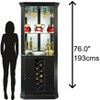 Howard Miller 690048 Howard Miller Piedmont Vii Corner Wine Cabinet 690048 Black Satin - 2 of 2