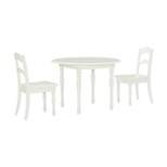 3pc Londyn Table and Chairs Set White - Powell