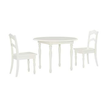 Londyn Modern Solid Wood Vanilla Finish Kids' Table and 2 Chairs Set - Powell