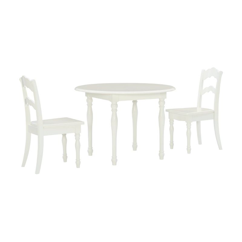 Londyn Modern Solid Wood Vanilla Finish Kids&#39; Table and 2 Chairs Set - Powell, 1 of 14