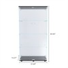 Glass Cabinet 4 Layers Glass Display Cabinet With 2 Doors Floor Standing Clear Glass Collection Display Case For Living Room Bedroom 65 x 32 x 14inch - 4 of 4