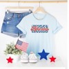 Simply Sage Market Women's Checkered America Short Sleeve Graphic Tee - 2 of 2