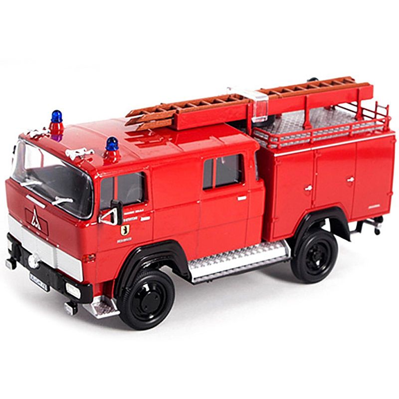 1965 Magirus Deutz 100 D 7FA LF8-TS Red Fire Engine 1/43 Diecast Model by Road Signature, 2 of 4