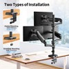 Craze Ventures Triple Monitor Mount with Gas Spring - 2 of 4