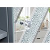 LIVAREEmlen TV Stand for 65+ inch TV, Sliver TV Console Table with Open Storage and 2 Storage Cabinets, Diamond Shape Mirror Doors for Living Room - 4 of 4