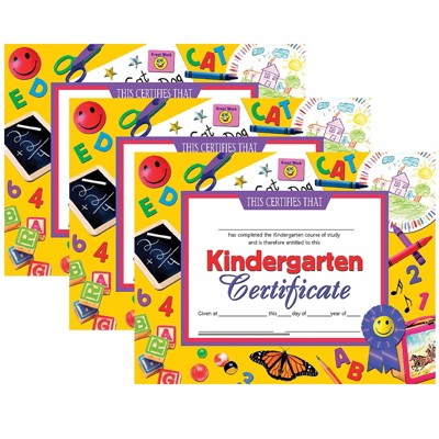Hayes 8.5" x 11" Kindergarten Certificate (H-VA701-3)