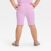 Grayson Mini Toddler Girls' Knit Shorts - Purple - 2 of 4
