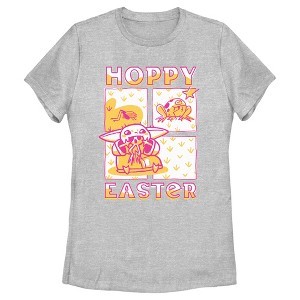 Women's Star Wars: The Mandalorian Grogu Hoppy Easter T-Shirt - 1 of 4