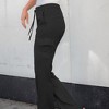 Amaryllis Women's Cargo Pants Drawstring Waist Relaxed Fit Multiple Pockets - 3 of 4