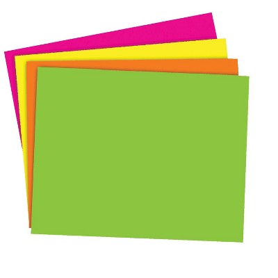 School Smart Poster Board, 11 x 14 Inches, Assorted Neon Colors, pk of 25