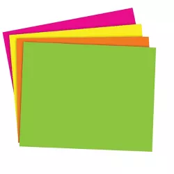 Assorted Colors School Smart Railroad Board 22 x 28 Inches Pack of 4 6-Ply 