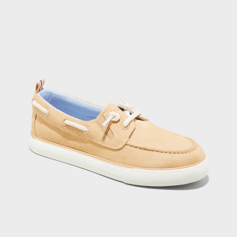 Kids Reece Boat Shoes Cat Jack Tan 13