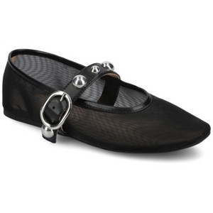 Journee Womens Naveah Studded Ballet Flats - 1 of 4