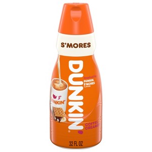 Dunkin' Donuts Coffee Creamer S'mores - 32 fl oz - 1 of 4