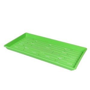 SUNPACK 10" x 20" Heavy Duty Shallow Plastic Seed Starting Tray, 1" - 1 of 3
