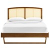 Modway Sierra Cane and Wood Full Platform Bed With Angular Legs - 4 of 4